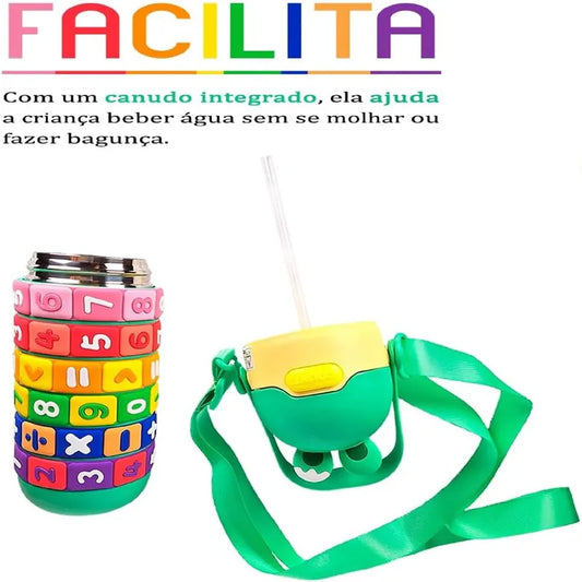 Garrafa Térmica Infantil Matemática 430ml