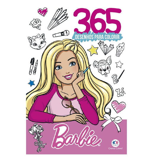 Livro Barbie 365 Desenhos Para Colorir