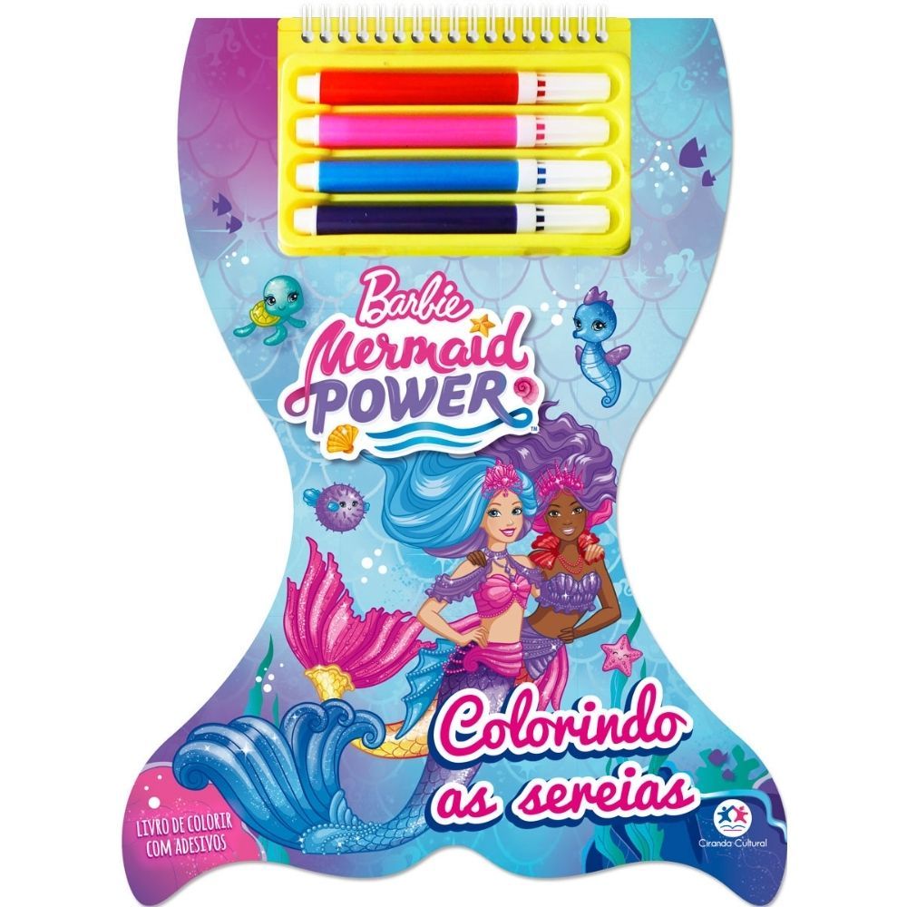 Livro Colorindo Sereias Barbie