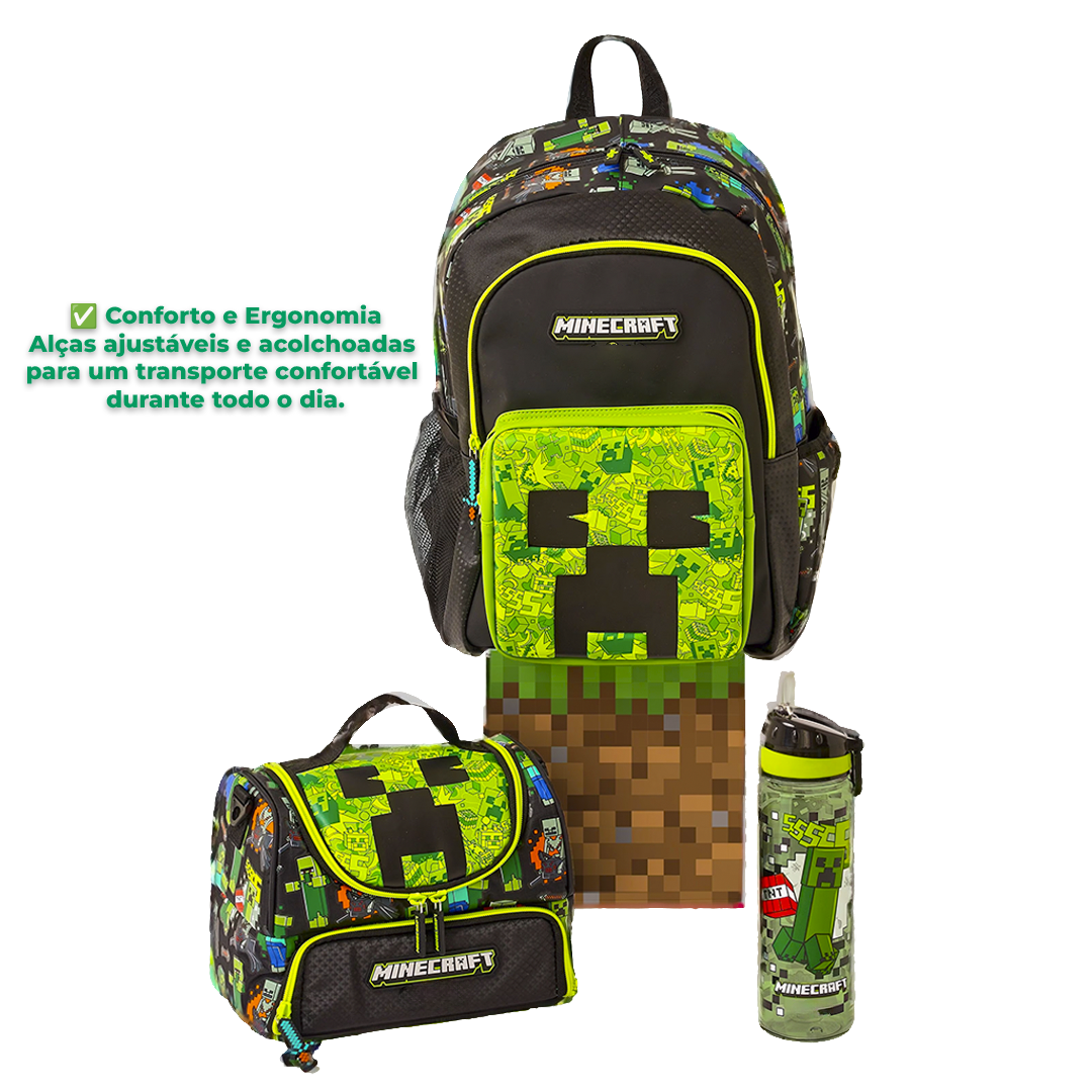 Kit Escolar Minecraft - MochilaCompleta